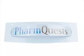 Pharmquests by Shots Sign Pharm Quest Decorative Silicone Brand Tag - Durable & Versatile