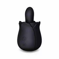 Creative Conceptions Skins Rose Buddies Bums N Roses Intimate Rotating Vibrator, Black