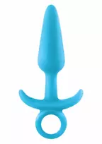 NS NOVELTIES Firefly Prince Small Silicone Plug Glow-in-the-Dark Blue