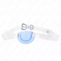 KINK KINK Light Blue Silicone Pacifier Gag Adjustable Strap 5.5x4cm 43-60cm