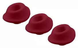 WOMANIZER Womanizer Heads 3-Pack Size S Bordeaux Silicone Replacement Set