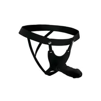 XR Brands Master Series Hollow Silicone Strap-On Harness Light 10.1'' Adjustable