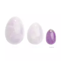 La Gemmes La Gemmes Pure Amethyst Yoni Egg S - Natural Crystal, 3x2.5cm