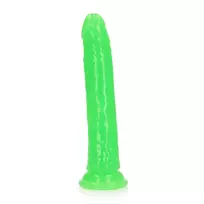 RealRock by Shots RealRock Glow Slim Intimate Machine with Suction Cup 22.5cm Green