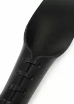 HIDDEN DESIRE Genuine Leather Slapper II by Rimba - Premium Lace-Up Handle, Black