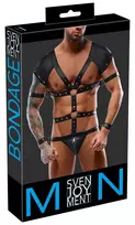 Svenjoyment Svenjoyment Bondage Men's Body Harness L Black Matte Adjustable Set