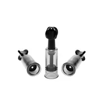 XR Brands Fusion Triple Suction Cups Black Set - Adjustable Intimate System