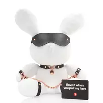 S-Line by Shots Velvet White Bondage Rabbit Large - Decorative Plush by Rimba