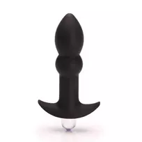 Tantus Tantus Perfect Butt Plug Plus Black Silicone Vibrating Plug 3 Modes
