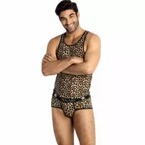 ANAIS MEN Anais Men Mercury Top XL - Microfiber Briefs with Animal Print, Comfort Fit
