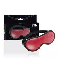 FETISH SUBMISSIVE Fetish Submissive Vegan Leather Mask with Neoprene Lining, Adjustable Fit