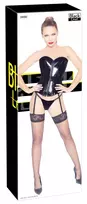 Black Level Black Level Vinyl Corset 2XL - Shiny Finish & Adjustable Fit