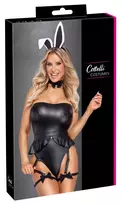 Cottelli Costumes Bunny Body L Black Costume Set with Accessories
