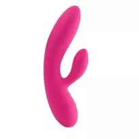 FeelzToys FeelzToys Lea Rubine Red Glitter Dual Motor Silicone Model 202mm