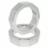 METAL HARD METAL HARD Stainless Steel Intimate Ring 50mm Smooth Finish