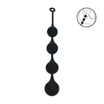 Levelz by Shots Levelz Silicone Waterdrop XXL 60mm Black - Flexible Anal Training Beads