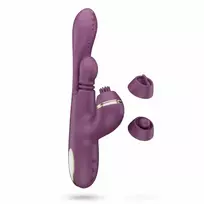 Easytoys Vibe Collection Trio Tap Multi-Function Silicone Stimulation Device Pink