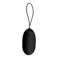 XR Brands BANG XL Silicone Vibrating Egg - 21 Modes, Wireless Remote, Black