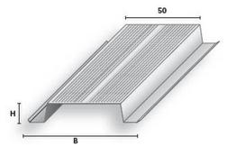 Karkasas Profiline MP16, cinkuotasis plienas, 3000 mm x 50 mm x 16 mm