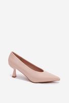 Aukštakulniai bateliai iš odos imitacijos Step in style