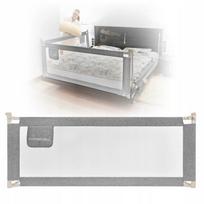 PRIMABOBO Apsauginis lovos barjeras CLASSIC 180 cm vaikams, aukštas, pilkas