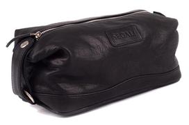 SEGALI Leather cosmetic bag 1030 black Kosmetikos krepšys Kosmetinė