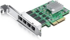 10gtek 4x Rj45 2.5g tinklo plokštė su Realtek Rtl8125bg