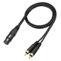 Xlr Moteriškas į 2 Rca Vyriškas Stereo Garso Kabelis, 1m