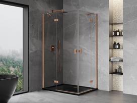 Mexen Mist-H Duo dušo kabina su kairine varstymo kryptimi 110 x 70 cm, permatoma, šlifuota varis - 8A5-110L-070P-65-00