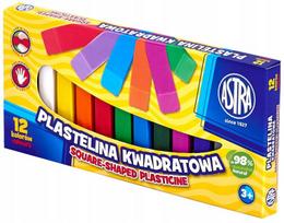 Vaikiškas kvadratinis plastilinas 12 spalvų