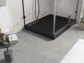 Mexen Flow+ stačiakampė dušo padėklas 120 x 80 cm, juodas matinis - 46R708012H, 120 x 80 cm