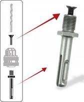 SDS+ adapteris 1/2'' gręžimo griebtuvui 20 UNF, plieninis