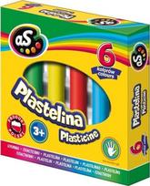 Mokyklinis plastilinas vaikams 6 spalvų, minkštas, nelimpantis
