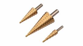 Kreator Krt061700 - Pakopinių grąžtų rinkinys su Tin danga, 3 vnt.