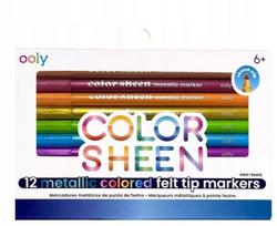 Metalinių spalvų markeriai Color Sheen, 12 vnt.