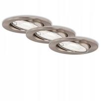 3 vnt. Led lubiniai šviestuvai Gu10 5w, keičiama spalvos temperatūra