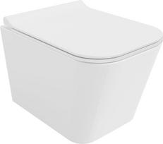 Mexen Teo WC dubuo be ratlankio Tornado su lėtai nusileidžiančiu plonu dangčiu, duroplastikas, blizgi balta - 30850700T, 51x34,5x34