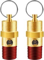 2 vnt. 1/4" Npt 125 Psi kompresoriaus slėgio išleidimo vožtuvas, žalvaris