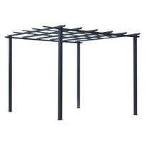 Rožių paviljonas, metalas, juoda, 297x295x230 cm