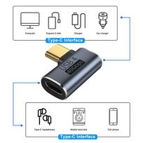 USB-C adapteris, kampinis (L/U forma)