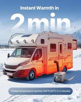 Portatyvus dyzelinis oro šildytuvas 8kW su Bluetooth valdymu ir priedais (425 x 320 x 310 mm)