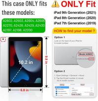 Fintie dėklas Ipad 10.2" 9/8/7 kartai su laikikliu
