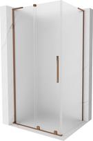 Mexen Velar L stumdomas dušo kabinas 100 x 85 cm, matinės, rausvo aukso spalvos - 871-100-085-33-60