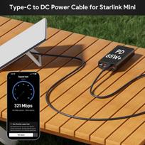 Edup Usb-c į Dc maitinimo kabelis Starlink Mini, 2m, 100w Pd
