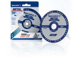 Diskas deimantinis metalo pjovimui SPECIALIST+, 125x1.4x22.23 mm