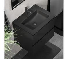 Vonios spintelė su praustuvu KENWOOD 61x52x45 cm juoda