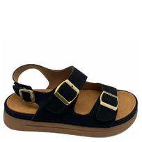Basutės moterims, Juoda, Sandals