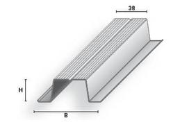 Karkasas Profiline MP27, cinkuotasis plienas, 3000 mm x 38 mm x 27 mm