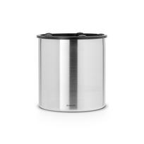 Matinės sidabrinės spalvos iš metalo stovas skalbimo reikmenims – Brabantia