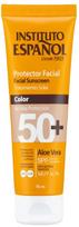 Kremas įdegio priežiūrai veidui Instituto Español Aloe Vera With Color SPF50+, 75 ml